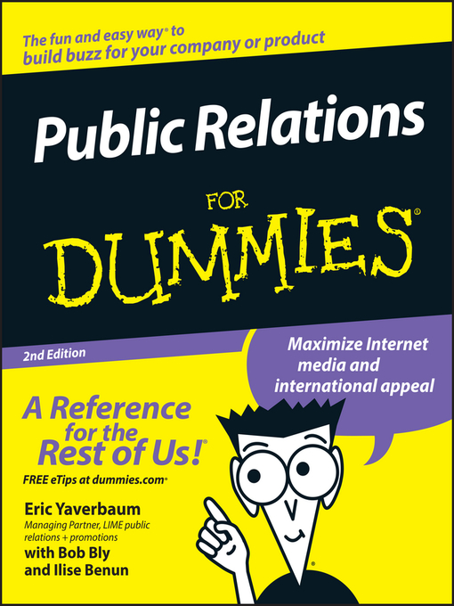 Title details for Public Relations For Dummies by Eric Yaverbaum - Available